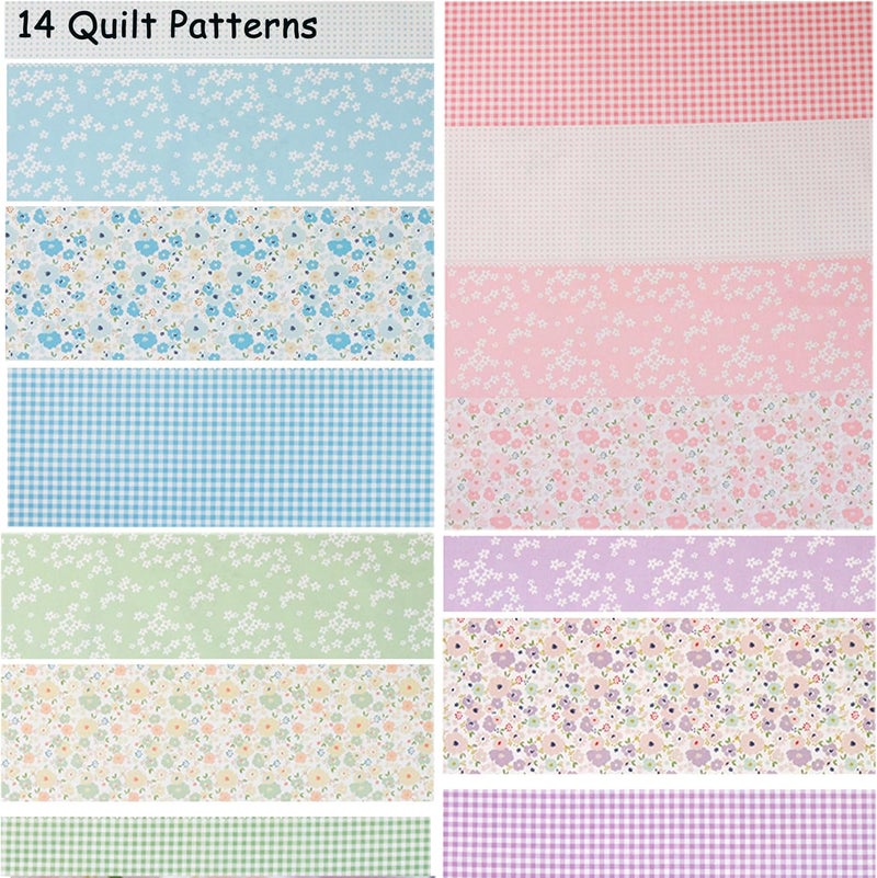 Hanjunzhao 42 Pcs Layer Cake Fabric for Quilting 10 inch - Layer Cakes 10 inch Squares for Quilting - Fabric Squares 10x10-10" Cotton Material for Sewing - Sweet Garden - Image 5